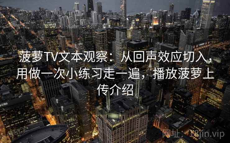 菠萝TV文本观察：从回声效应切入，用做一次小练习走一遍，播放菠萝上传介绍