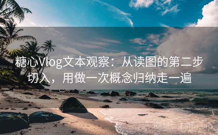 糖心Vlog文本观察：从读图的第二步切入，用做一次概念归纳走一遍